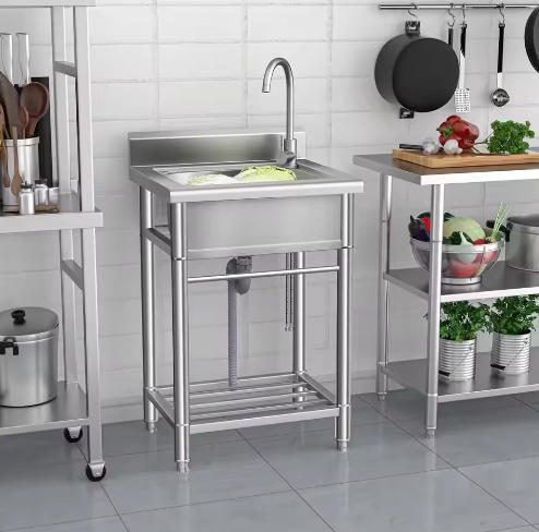 Integrated Stainless Steel Sink Freestanding Utility Sink factory